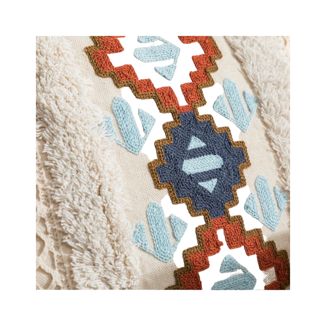 Funda de Cojín Natural Rústica Arpillera Cuadrada-1