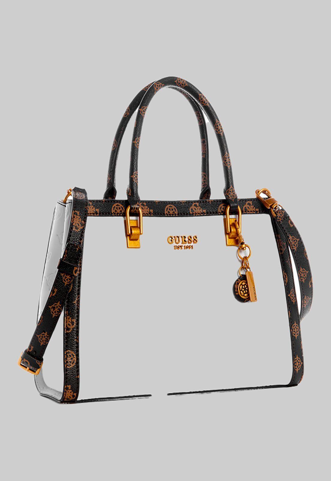 Cartera Abey Elite Girlfriend Satchel Blanco Guess-1