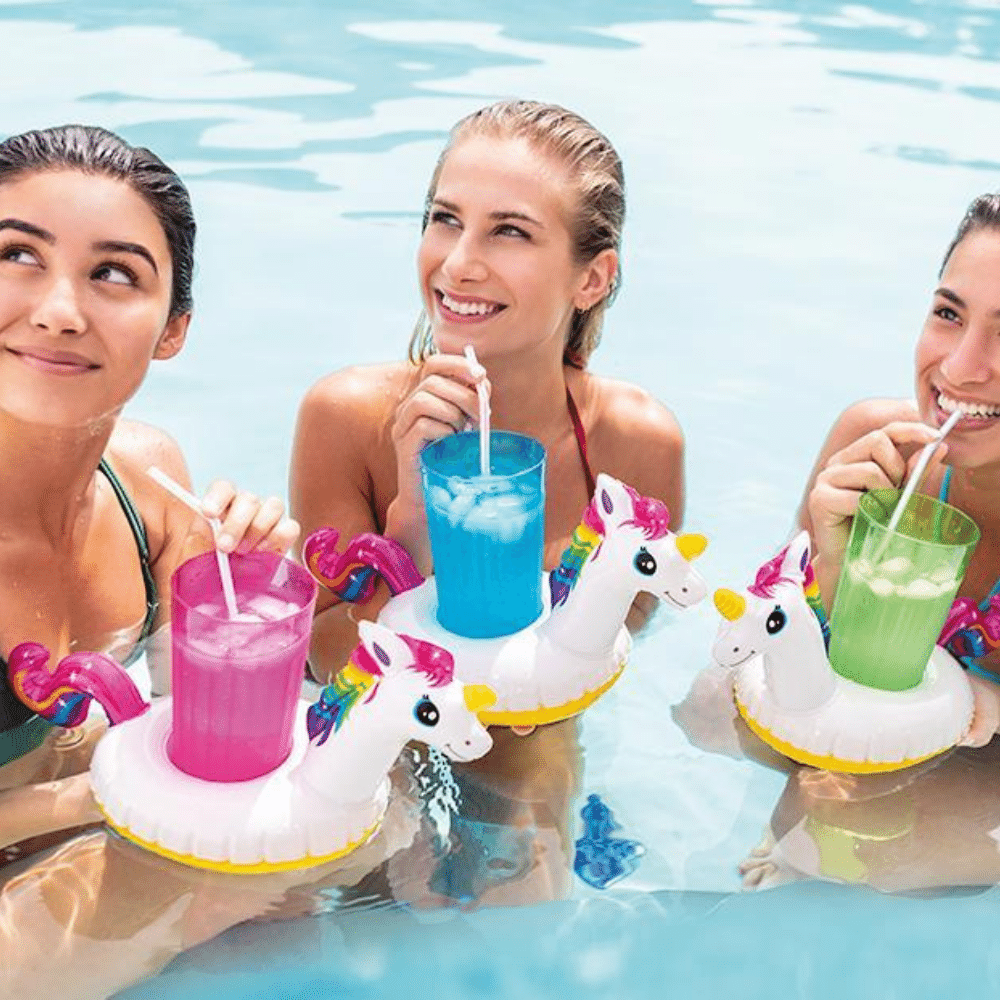 Posavasos Inflable Unicornio Pack 3 u-4