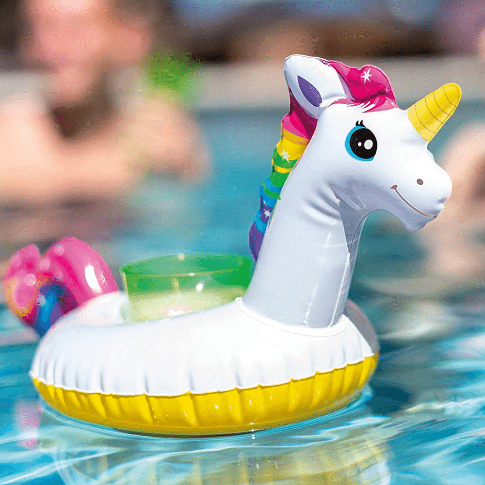 Posavasos Inflable Unicornio Pack 3 u-3