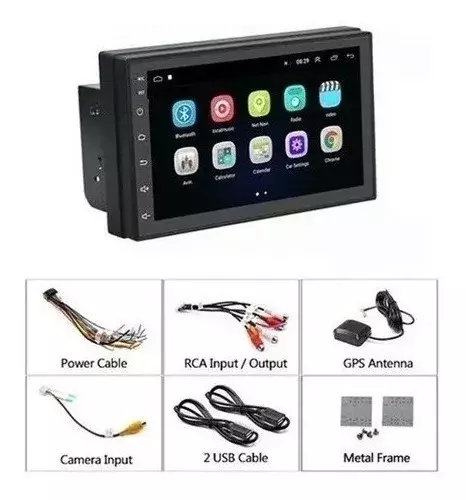 Radio Auto Pantalla Tactil 7 Pulgadas Android Cama-1
