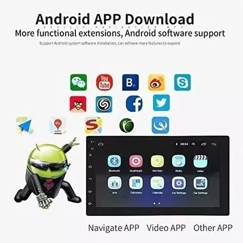 Radio Auto Pantalla Tactil 7 Pulgadas Android Cama-2