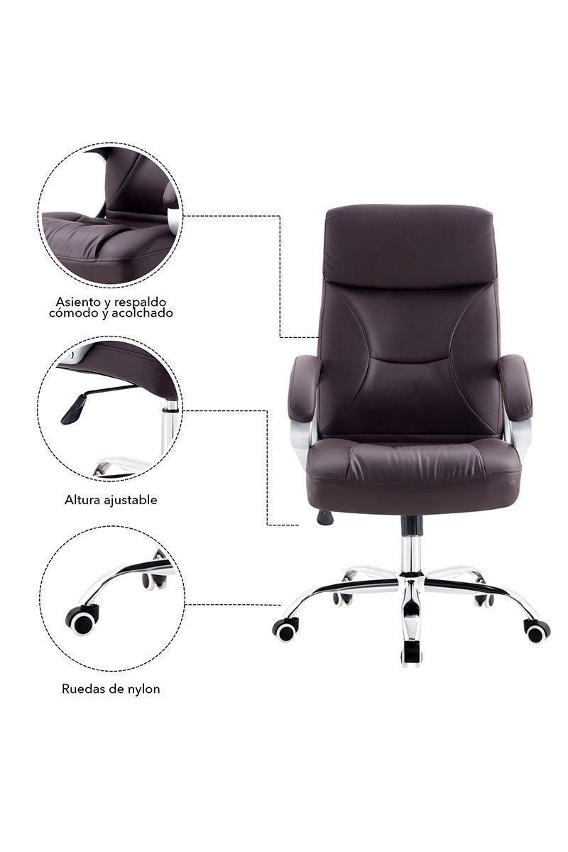 Silla de Oficina Ejecutiva Maesta Café-4