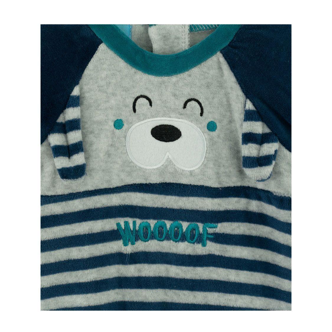 Enterito de Plush Dog para Bebé Azul Pumucki-1