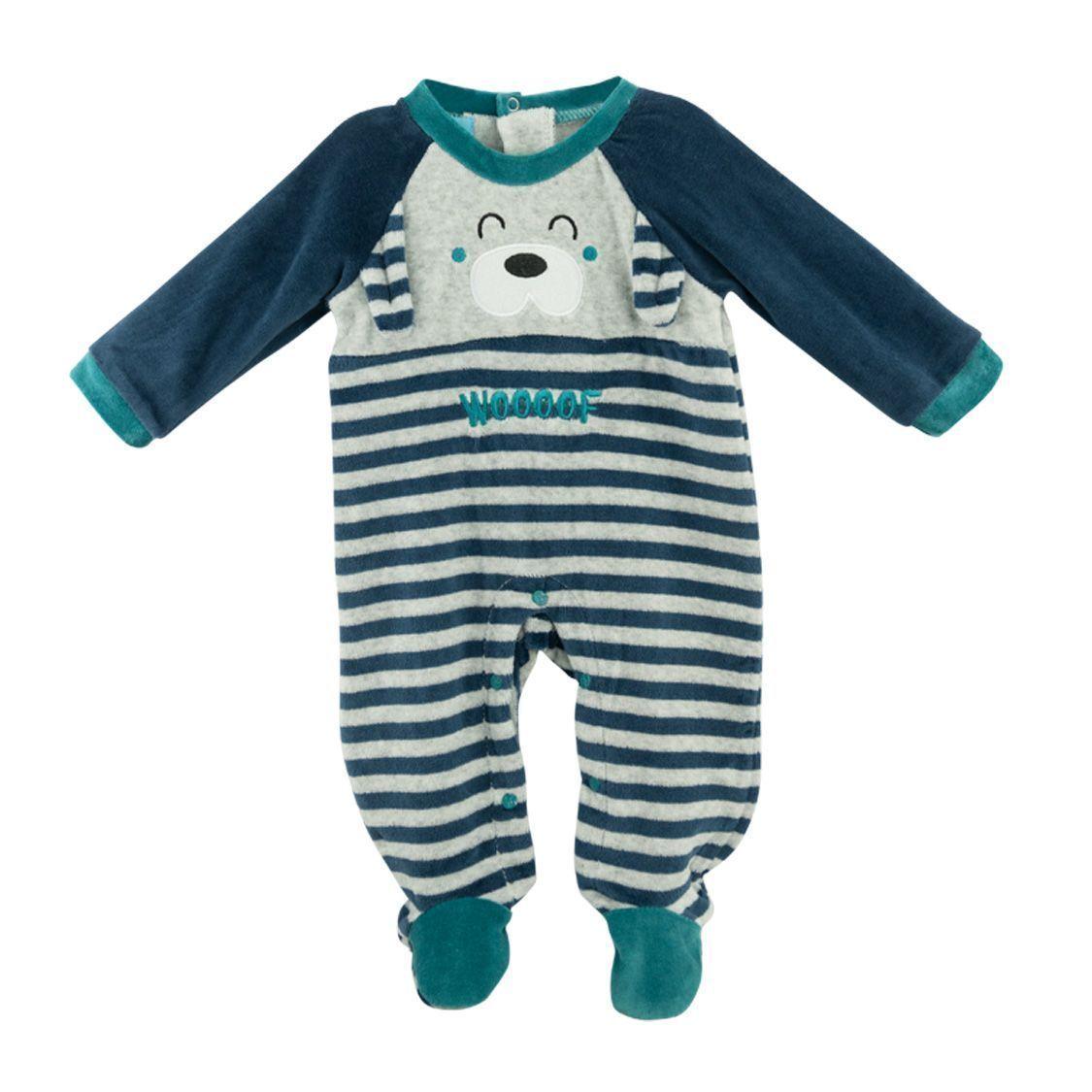 Enterito de Plush Dog para Bebé Azul Pumucki-2