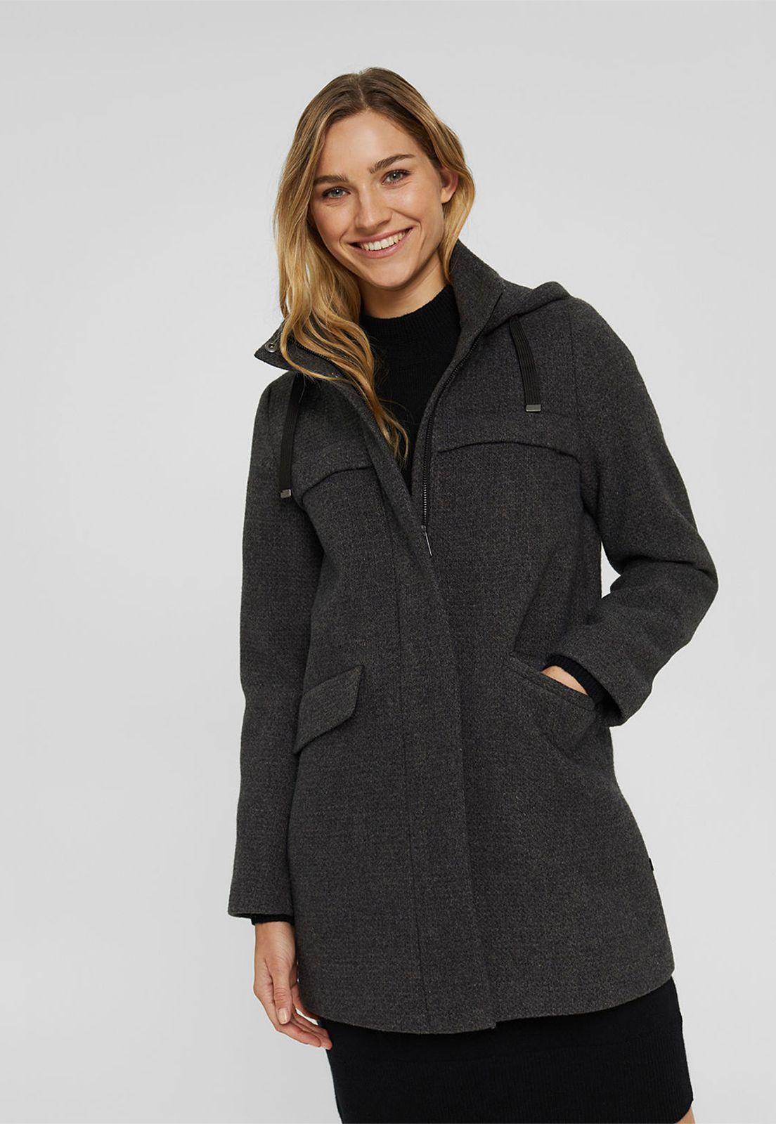 Abrigo Con Capucha Esprit-0