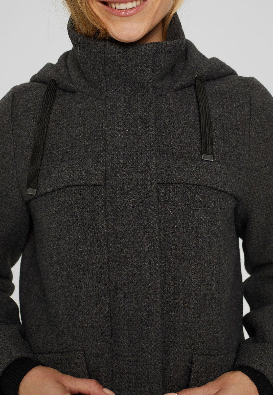 Abrigo Con Capucha Esprit-2