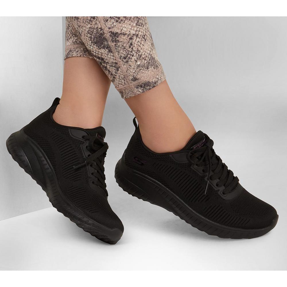 Zapatilla Mujer Bobs Squad Chaos Negro Skechers-1