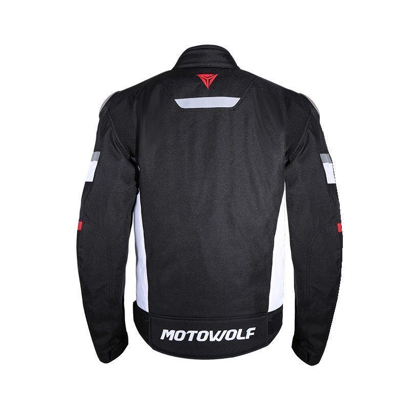 Chaqueta para motociclismo Oxford 610D Motowolf 0509 - Rojo-3