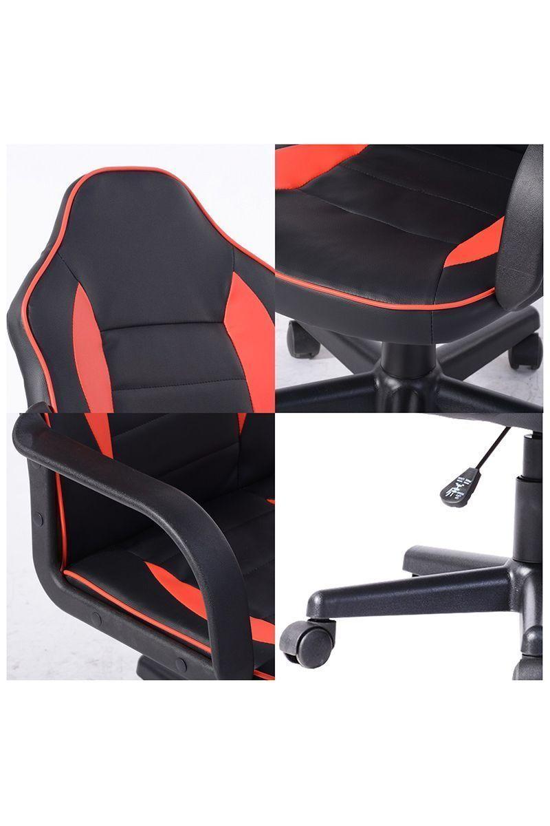 Silla Gamer Racer Ergonómica Escritorio - Rojo-5