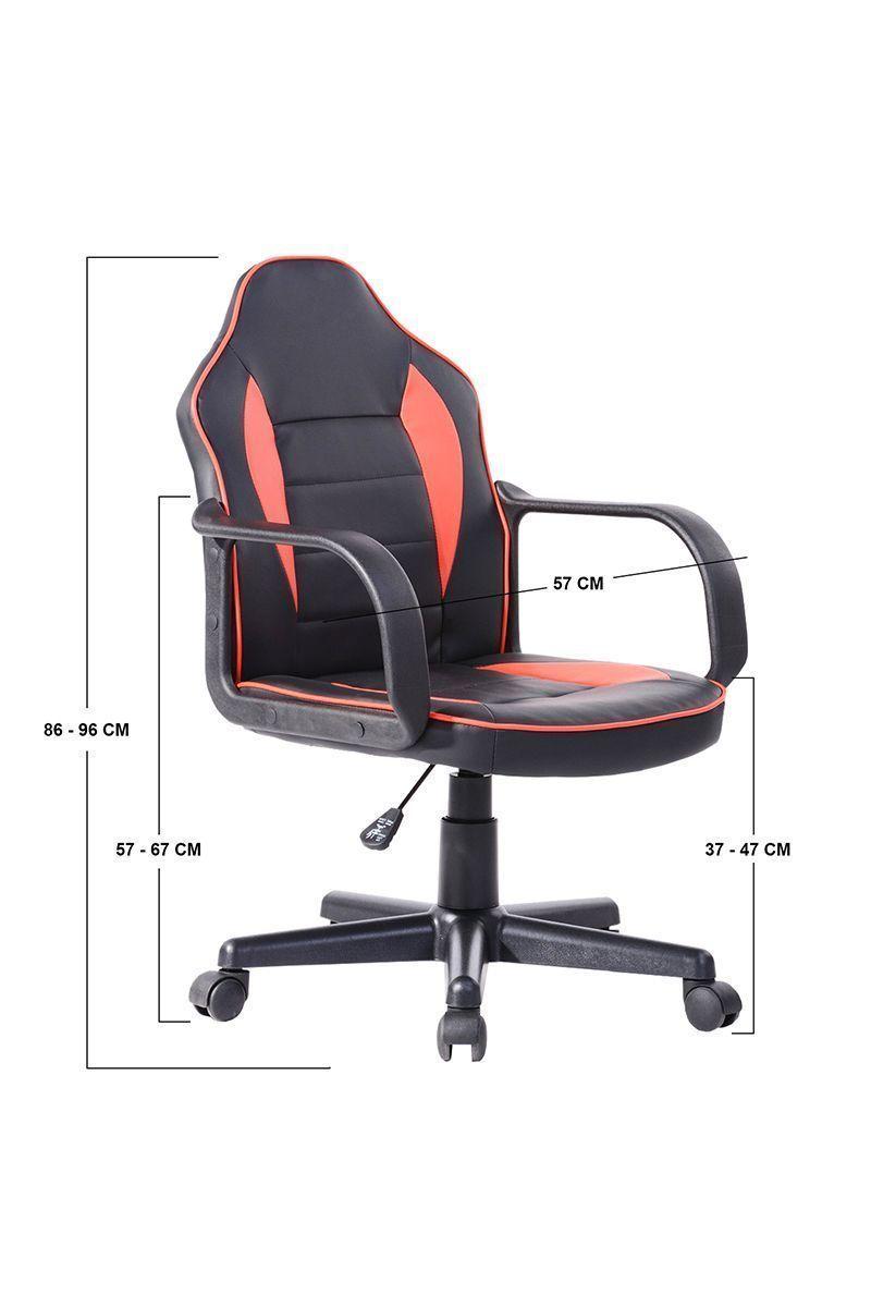 Silla Gamer Racer Ergonómica Escritorio - Rojo-2