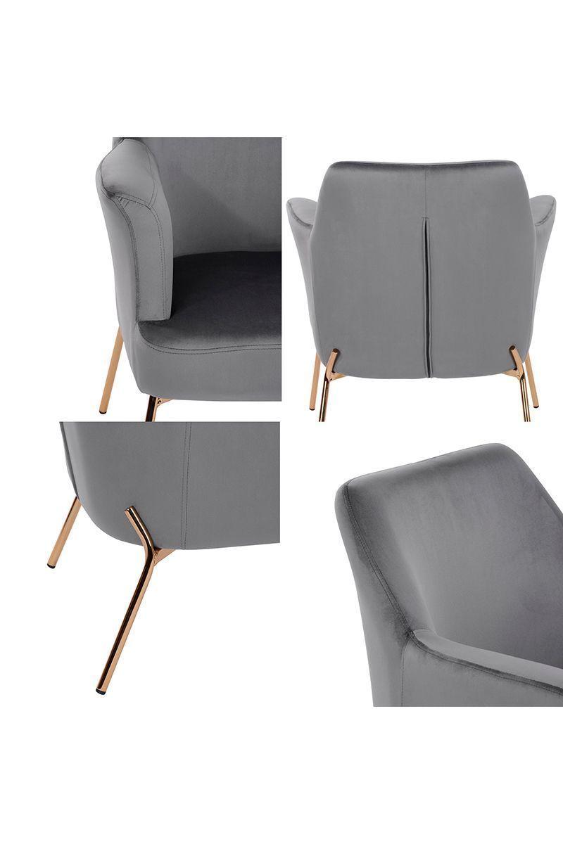 Poltrona Sitial Rose Lenglet Gris-4