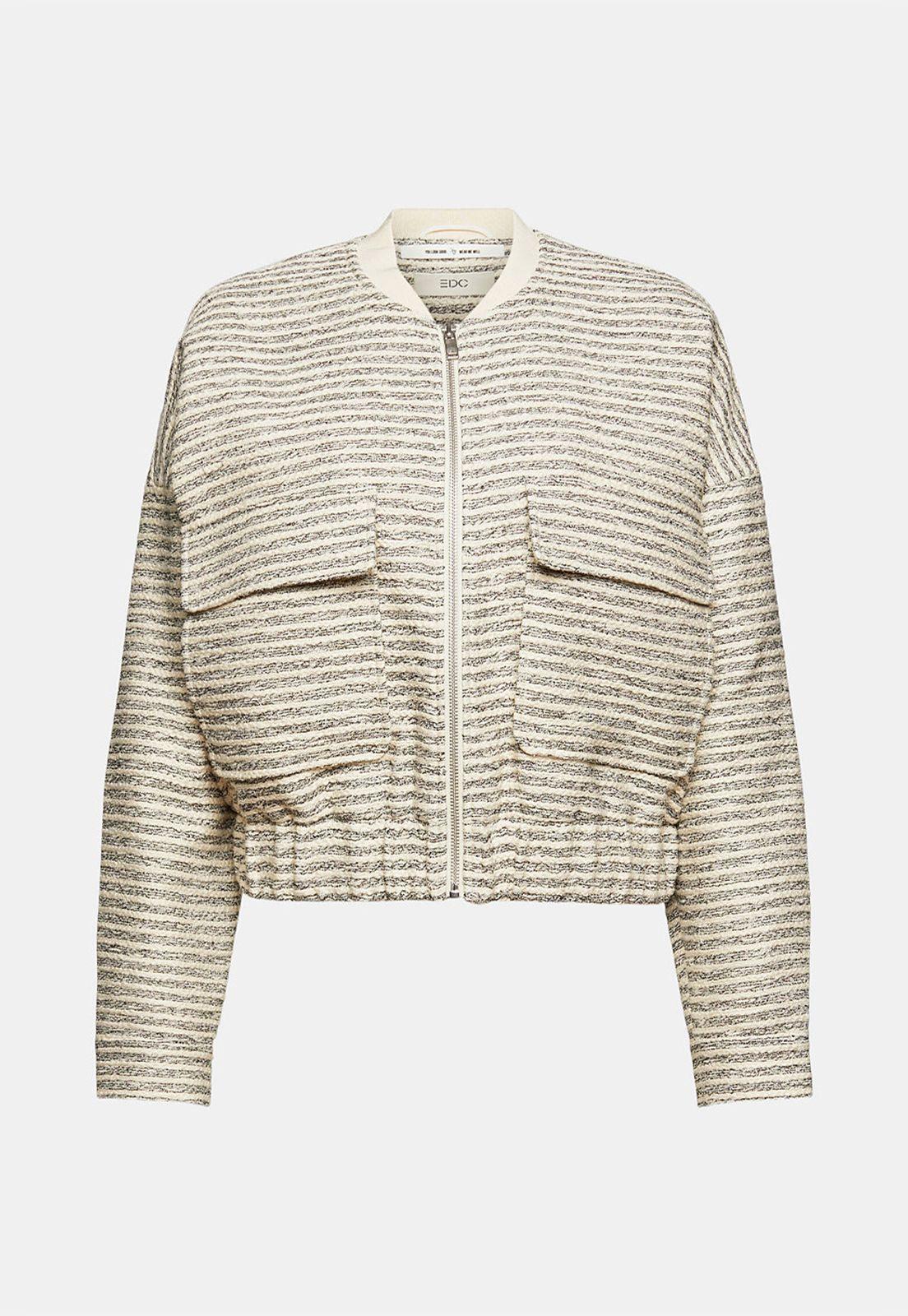 Chaqueta Bomber De Hilo Rizado Esprit-3