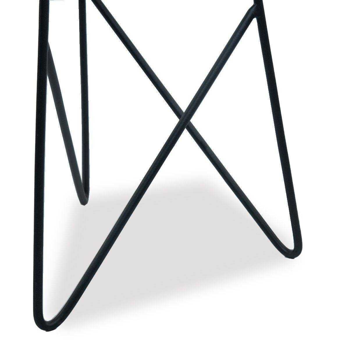 Taburete Madera de Mango y Metal-3