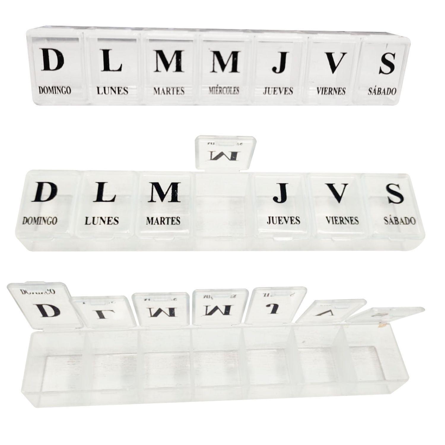 Pastillero Semanal Organizador De Pastillas 7 Dias-7