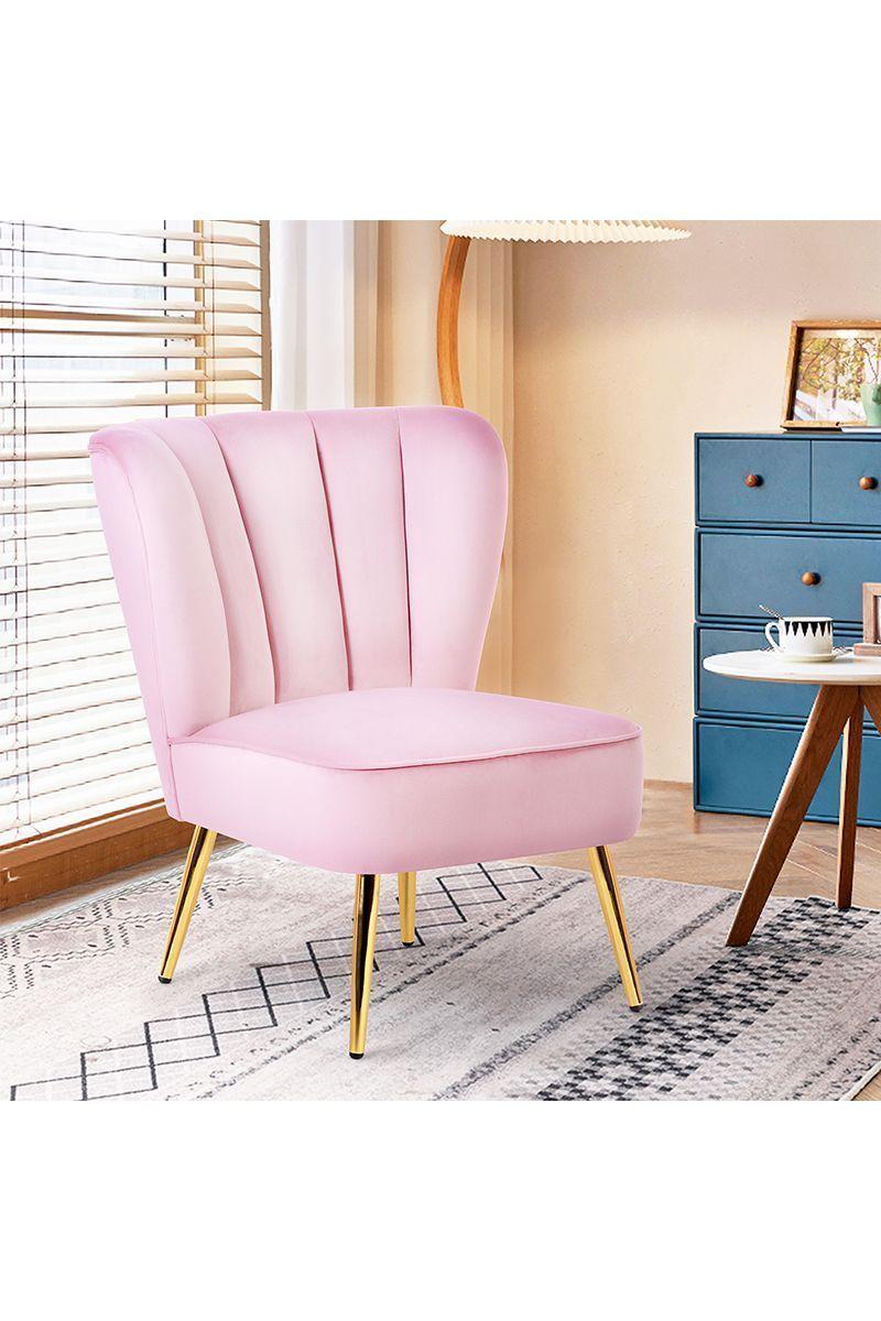 Sitial Amadeo con Patas Doradas Rosa-5