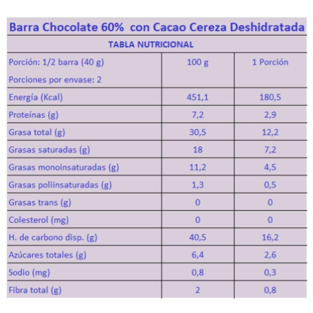 Chocolate Cacao - Cerezas Vegana SABORES SIN CULPA-3