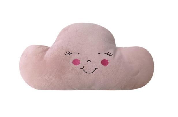 Cojin Nube Bordada Rosa Bebe-0