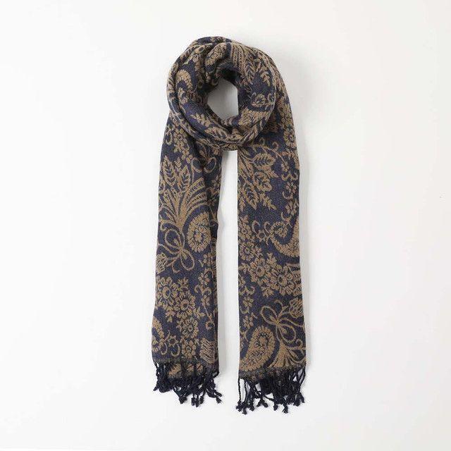 Pañuelo Jacquard Azúl Paisley Humana-0