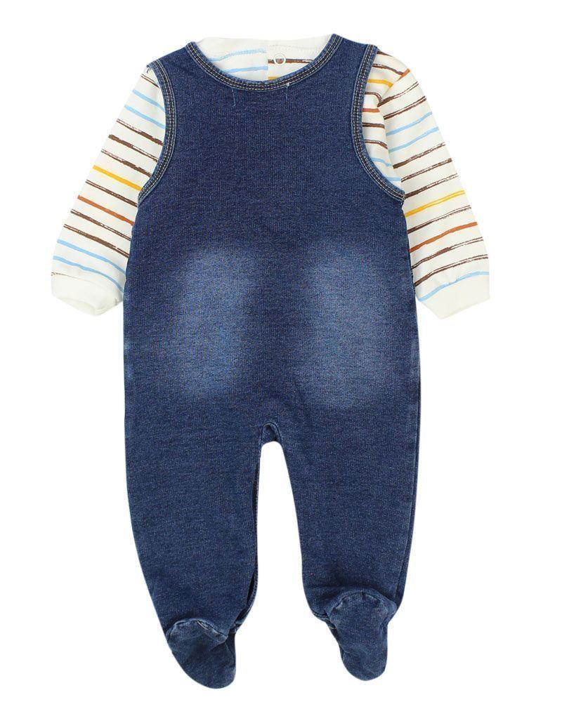 Conjunto NewBorn Niño Jardinera con Polera Joggi Ficcus-1