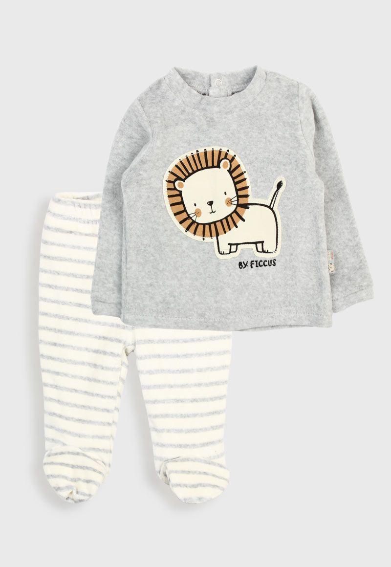 Conjunto newborn niño plush zoo 103-0