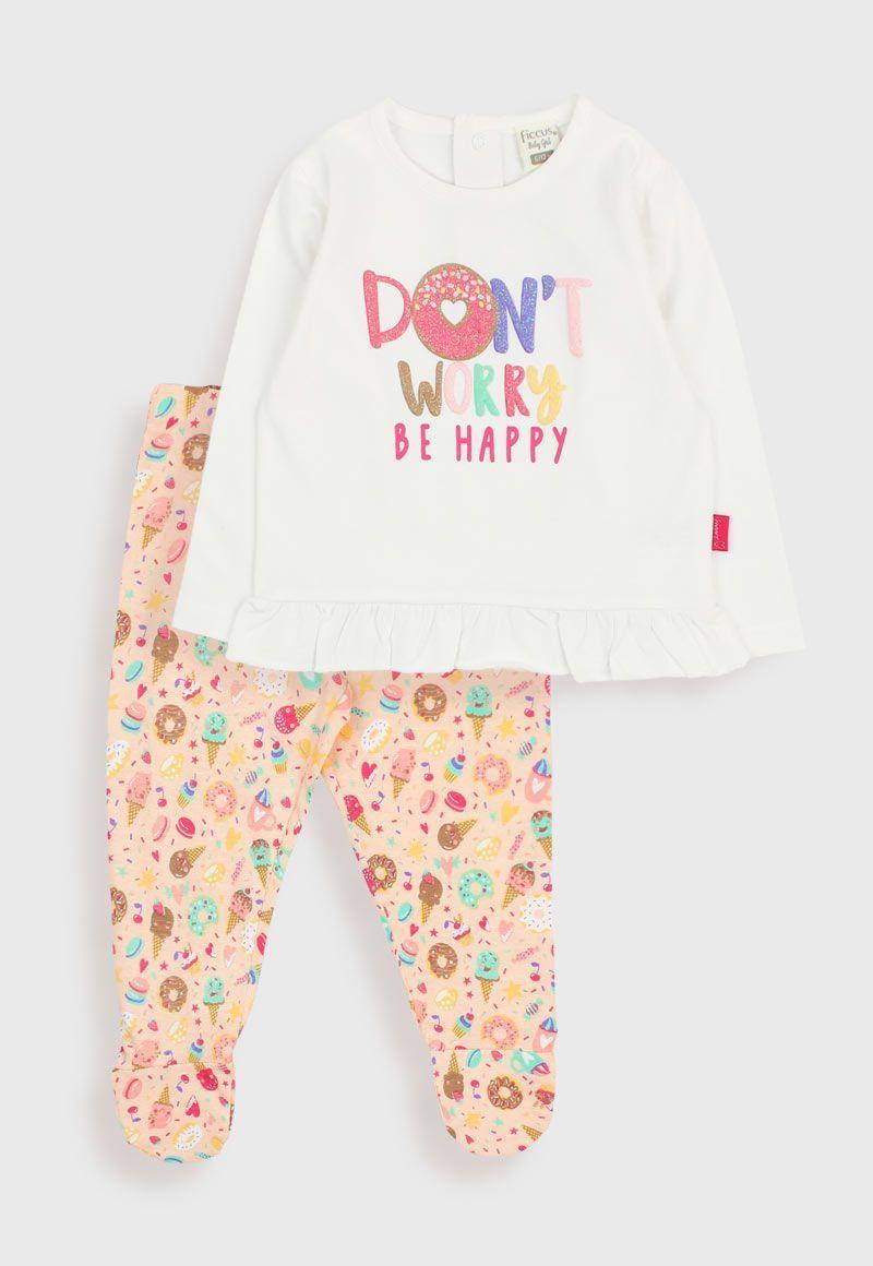 Pijama bebé niña algodón 225-0