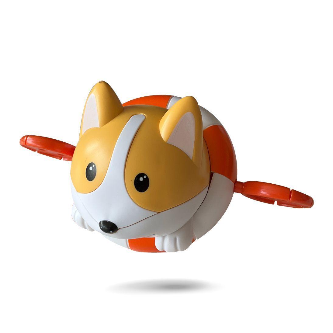 Juguete Para Agua Infantil Perrito Flotador Naranjo-0