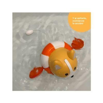 Juguete Para Agua Infantil Perrito Flotador Naranjo-2