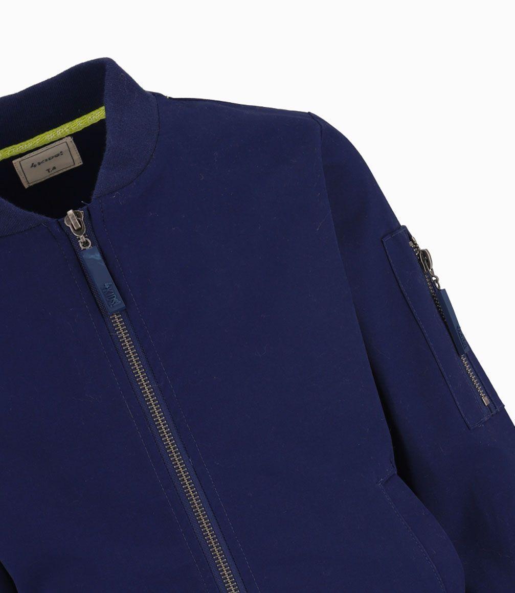 Chaqueta Bomber Niño Algodón Azul Marino 4 Kids-1