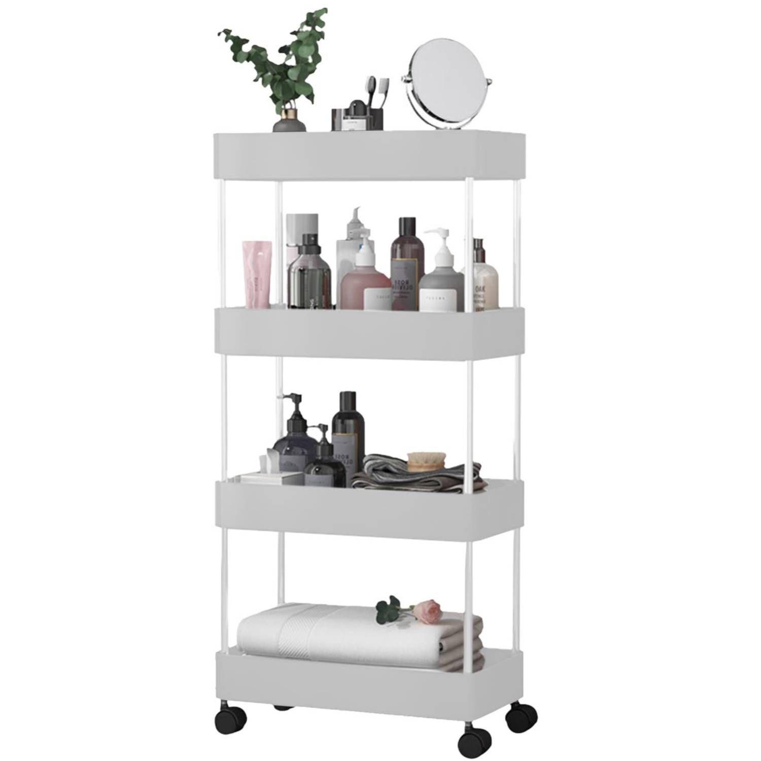 Estante Organizador 4 Niveles Con Ruedas Multifuncional-0