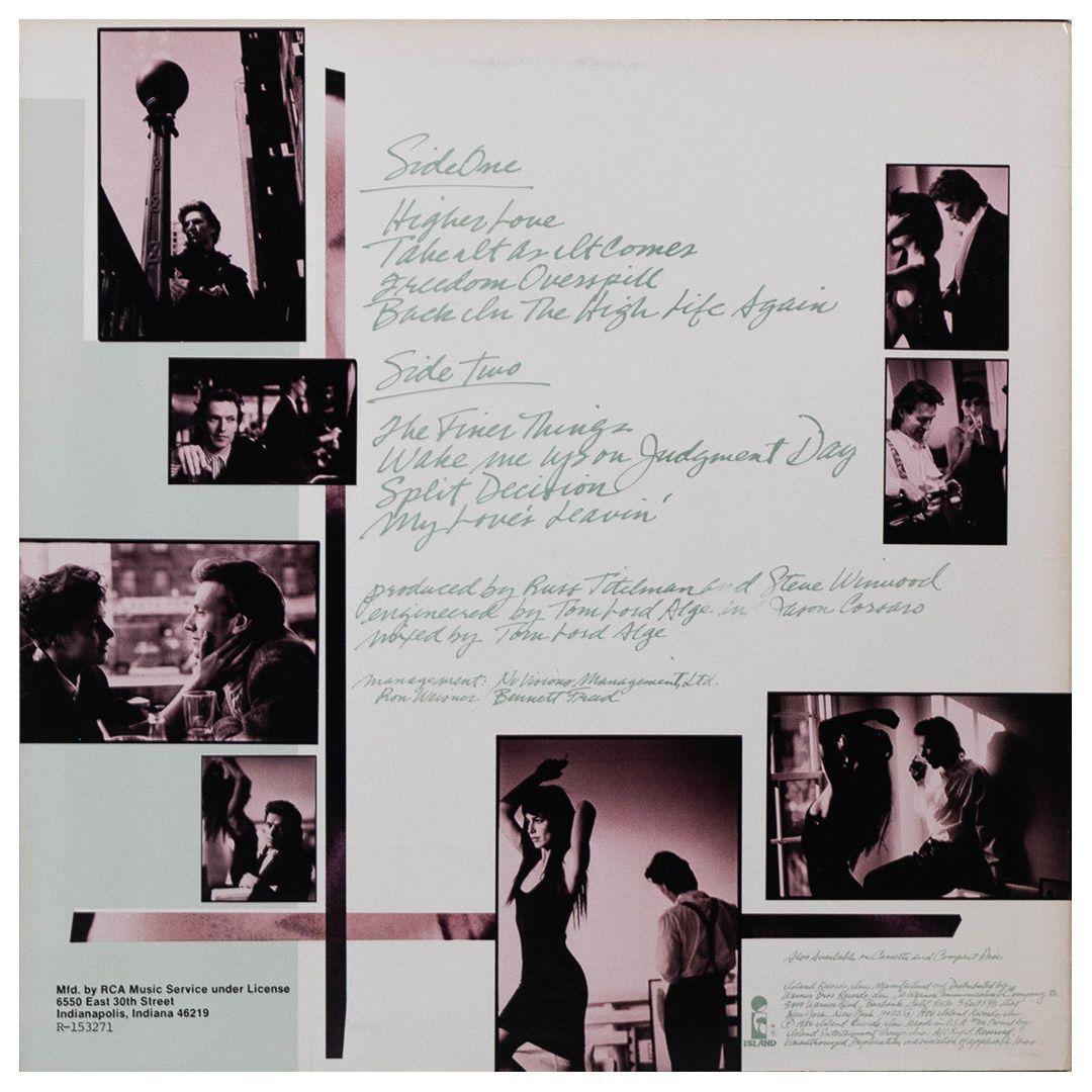 STEVE WINWOOD - BACK IN THE HIGH LIFE  VINILO USADO-1