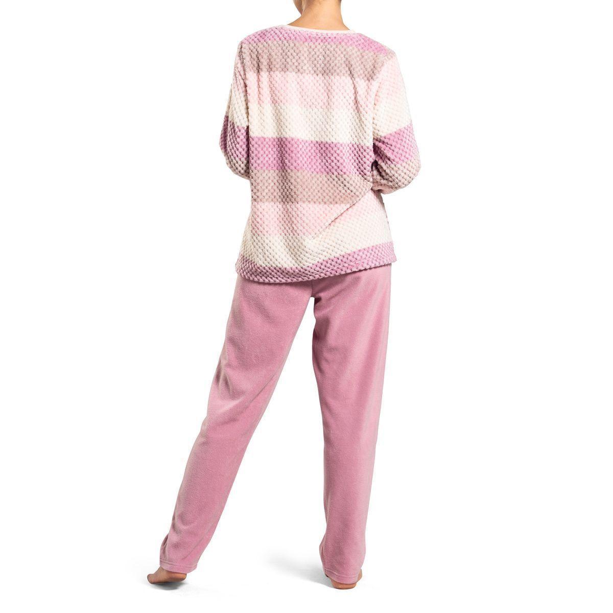 Pijama Top Mujer Invierno Micropolar C1-1