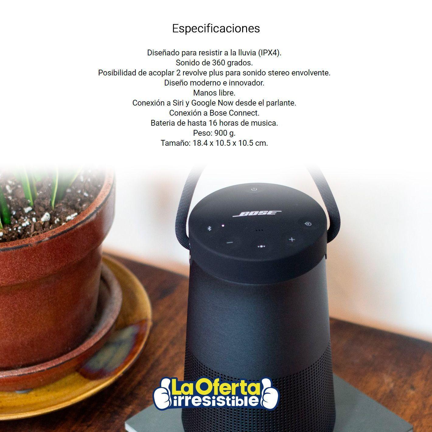 Parlante Bose Soundlink Revolve+ Bluetooth Sonido Envolvente 360°-4