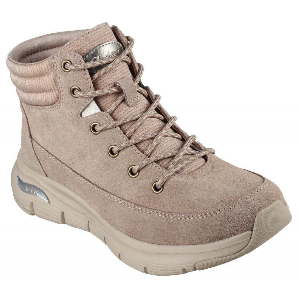 Botin Mujer Arch Fit Smooth Beige Skechers-0