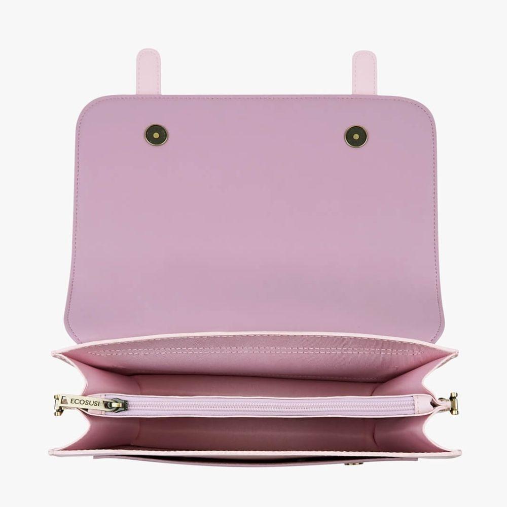 Ecosusi Maletín Bandolera con Lazo Summer Garden Romance - Morado-1