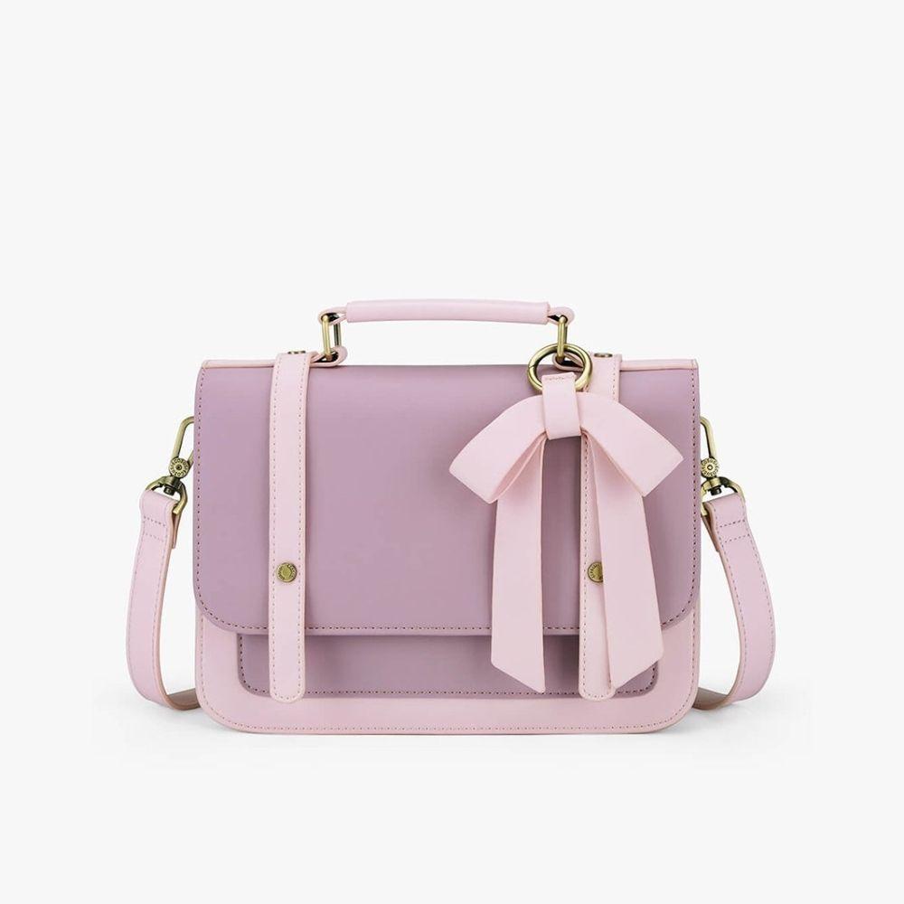 Ecosusi Maletín Bandolera con Lazo Summer Garden Romance - Morado-0