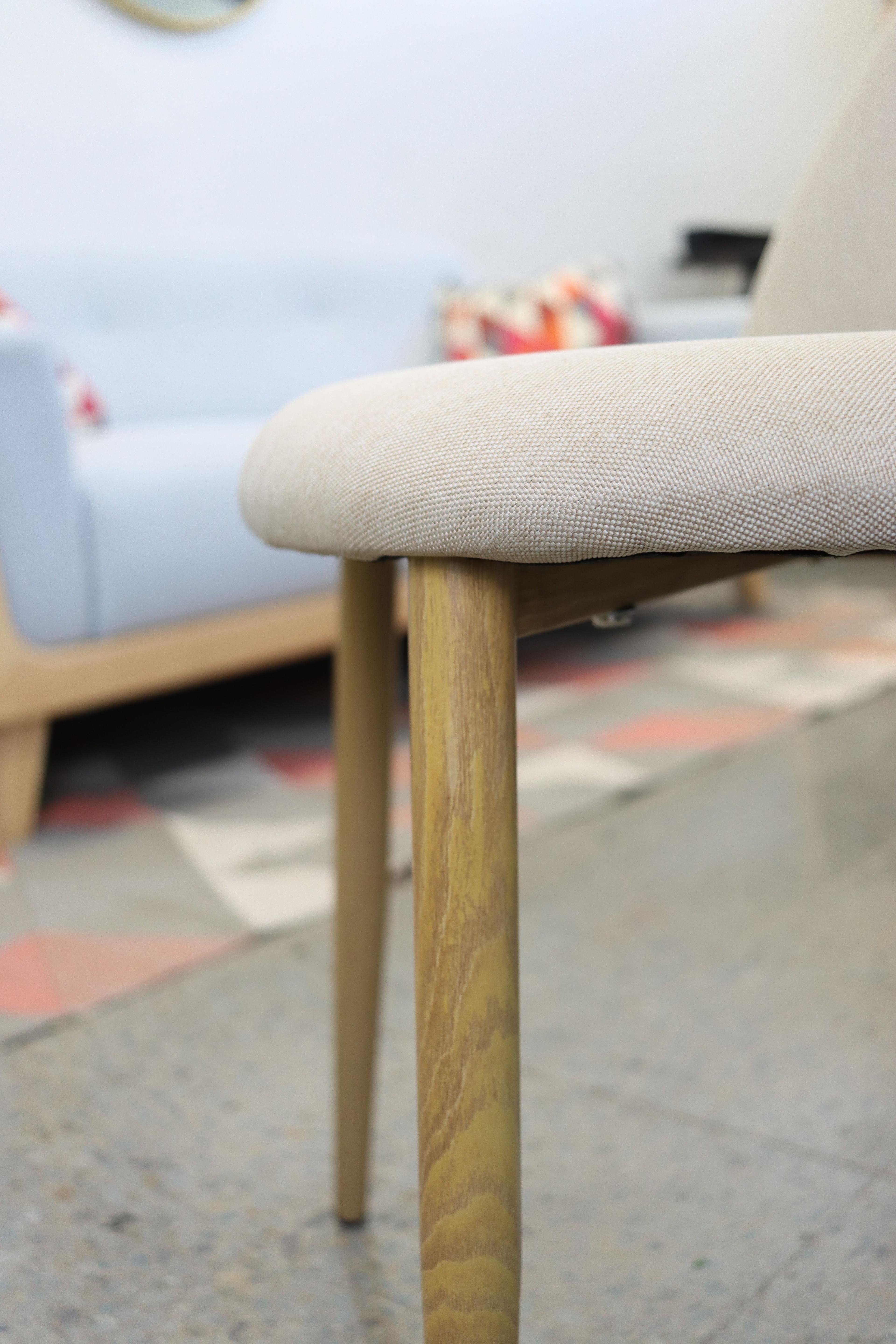 Silla Lino Oak Crema-4