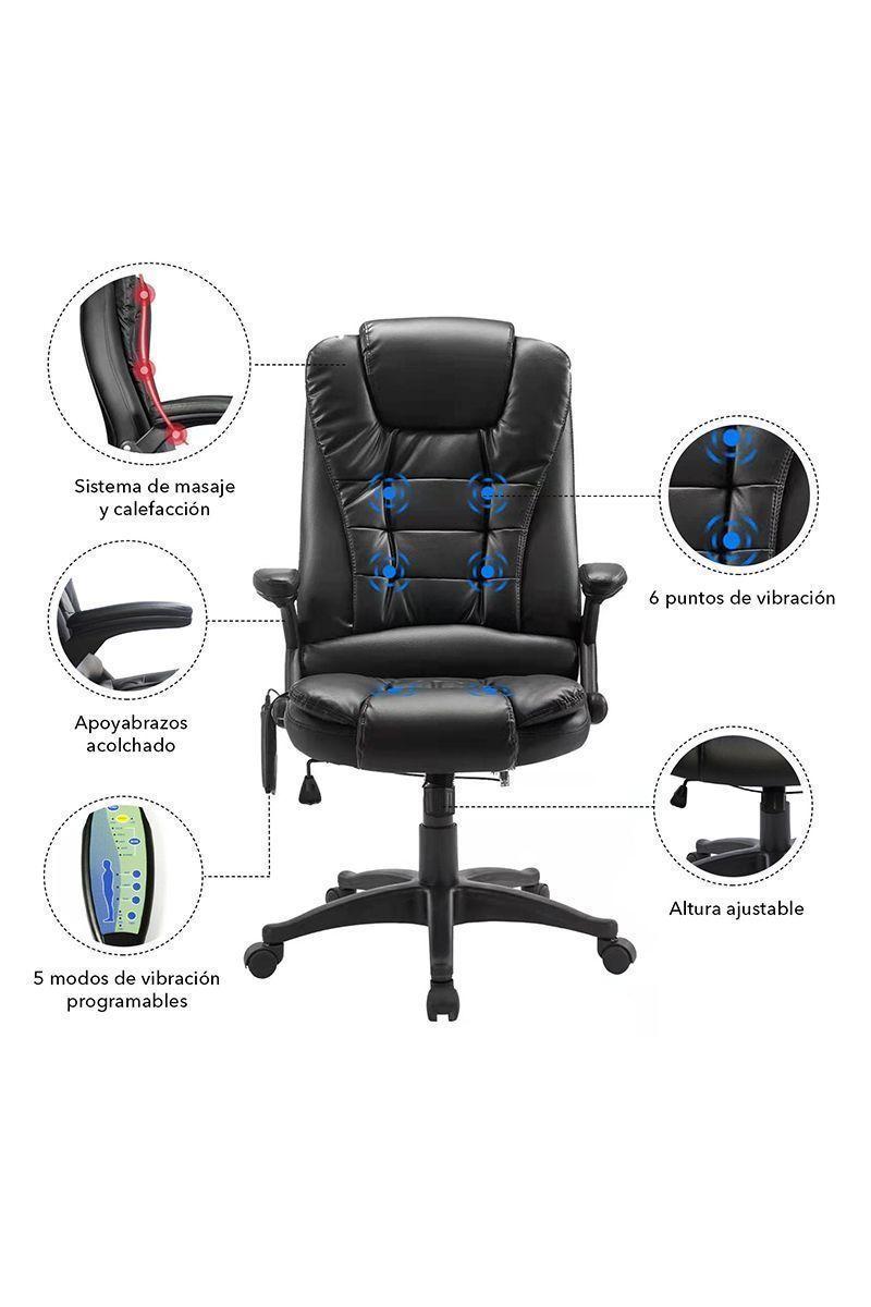 Silla Masaje Multifuncional Negro-4