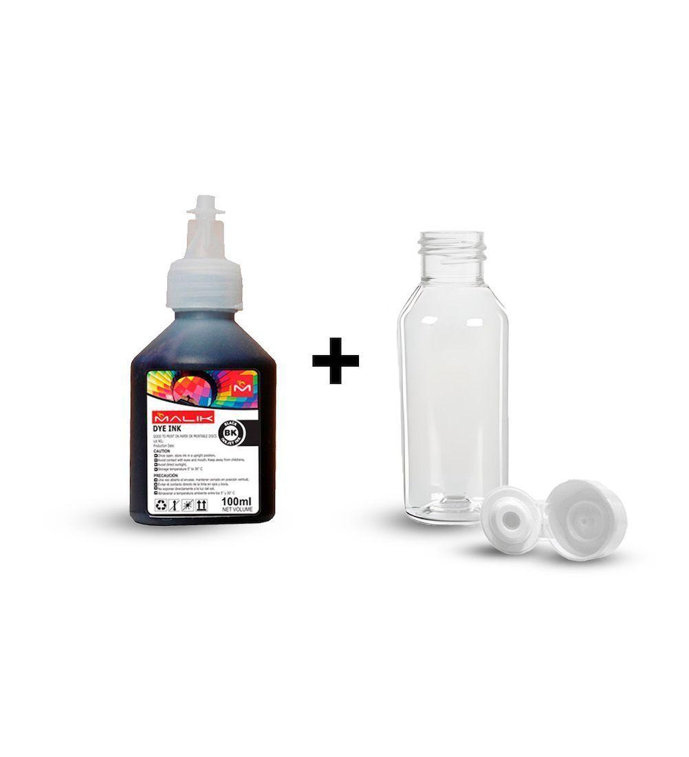 Tinta Negra 100ml + Botella GT52 GT53 para Hp SmartTank 615-0