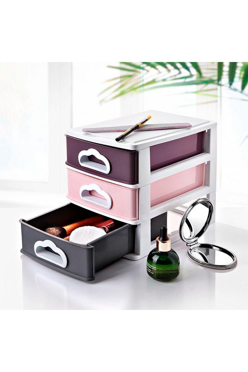Organizador Cosméticos 3 Cajones Multicolor-1
