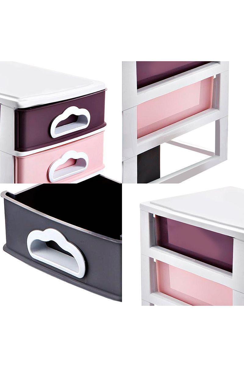 Organizador Cosméticos 3 Cajones Multicolor-4