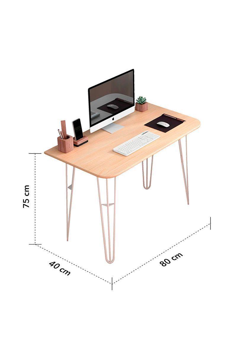 Escritorio 75x40x80 cm Beige-2