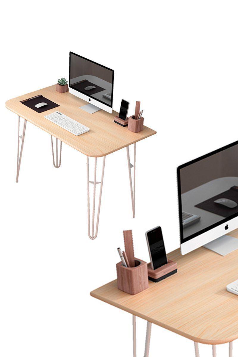 Escritorio 75x40x80 cm Beige-3