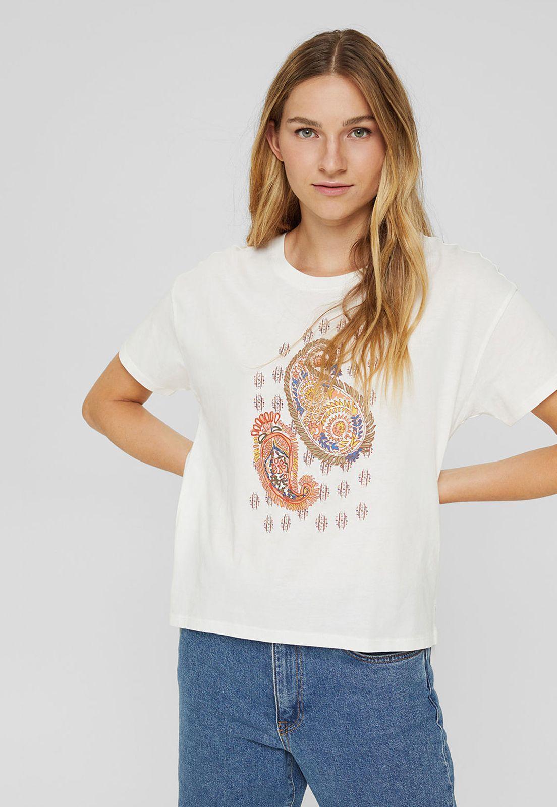 Polera Con Estampado Esprit-0