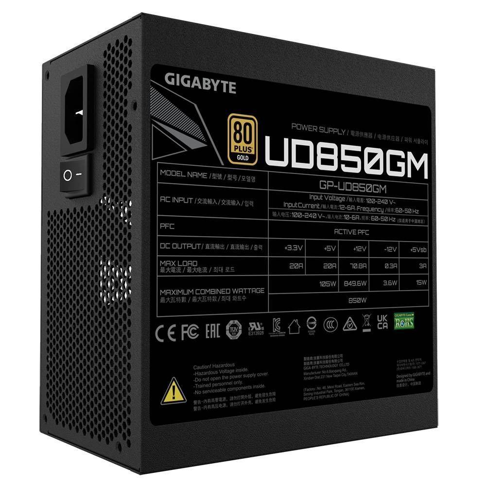 Fuente De Poder Gigabyte GP-UD850GM, Modular-6