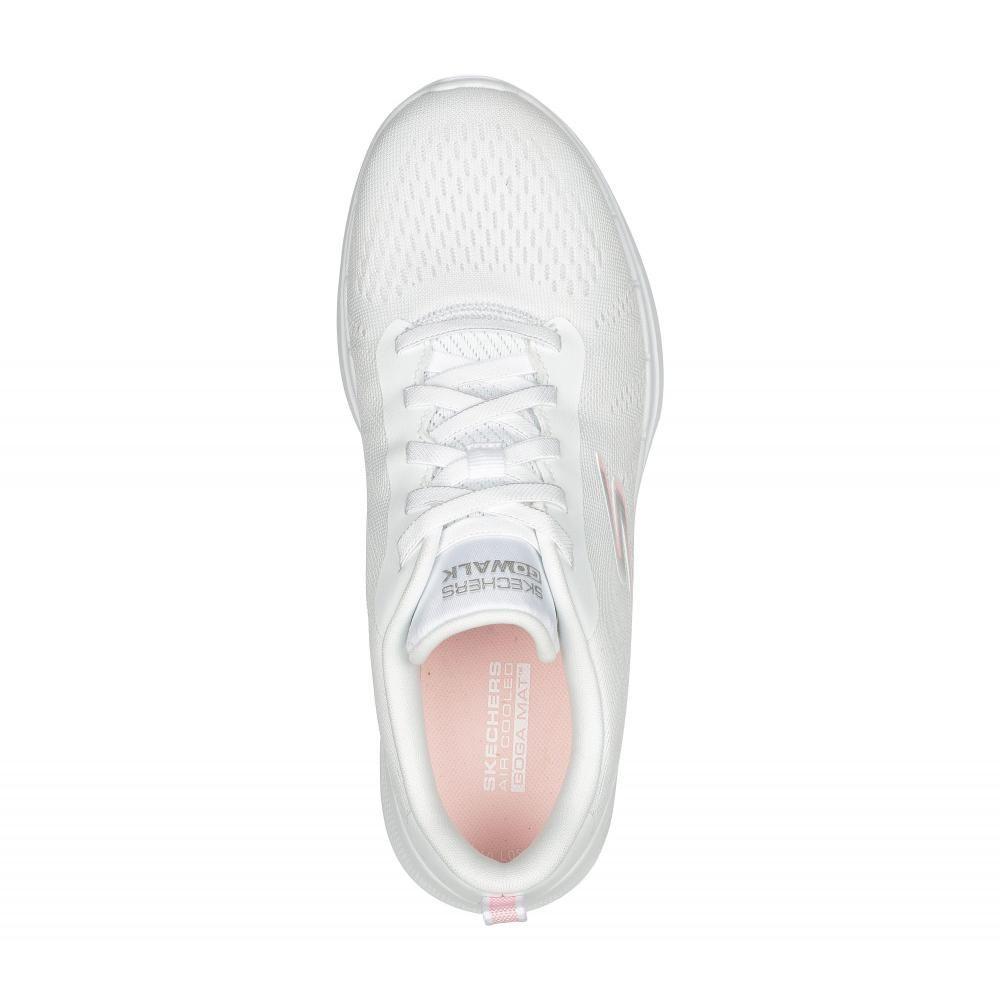 Zapatilla Mujer Go Walk 6 Blanco Skechers-1