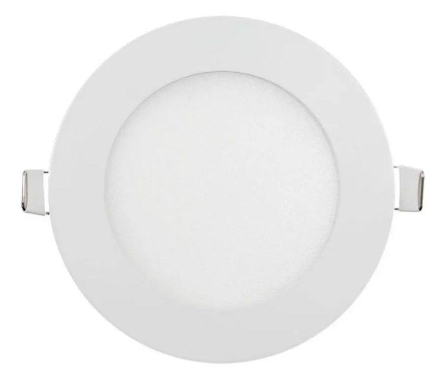 Foco Panel Plafon Led Embutido Empotrado Redondo 6w 12cm 220-0