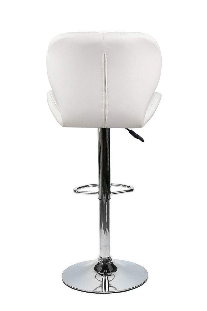 Silla Alta Bar Acolchada Giratoria con Respaldo-4