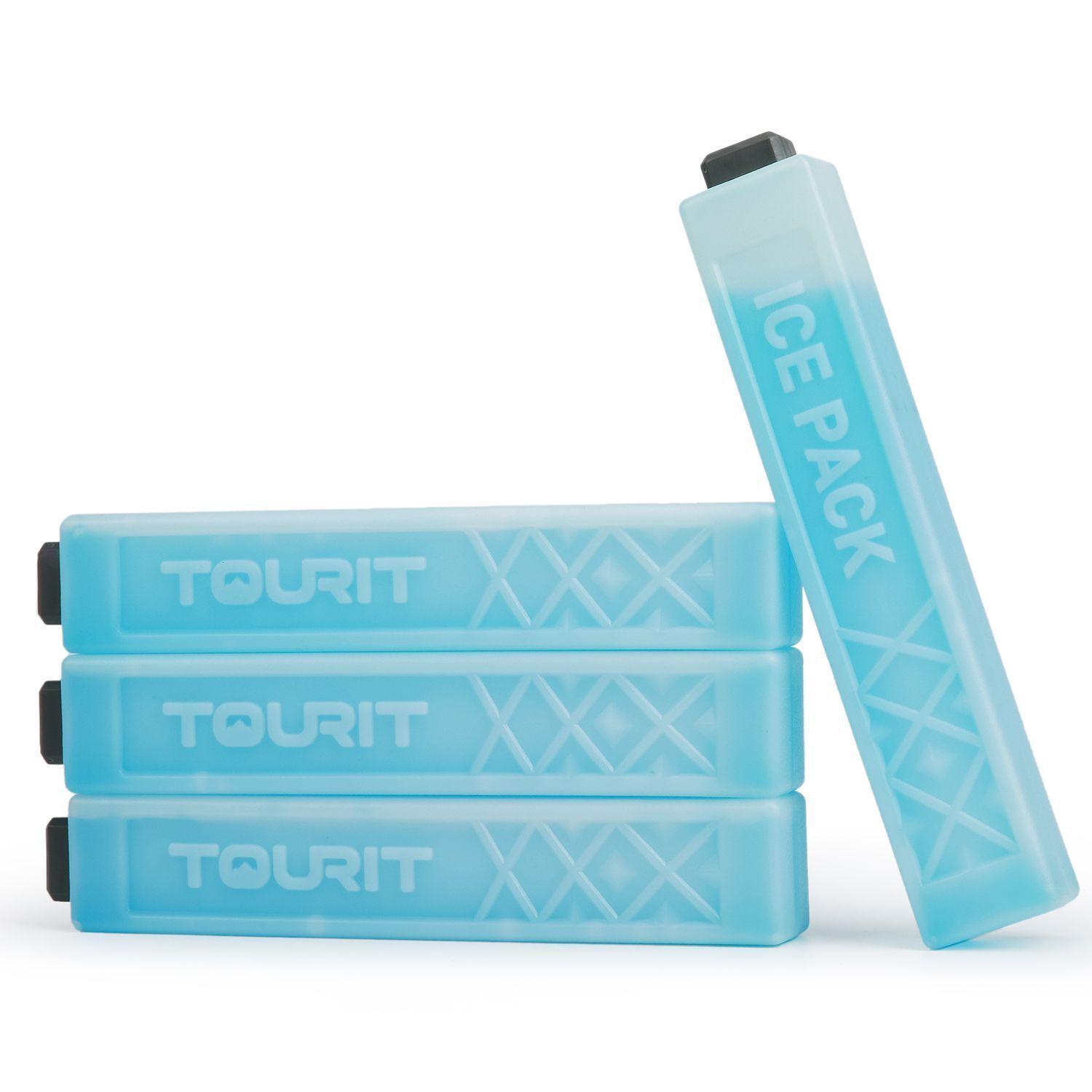 TOURIT Paquetes de hielo reutilizables de larga duracion -pack de 4 Azul-0