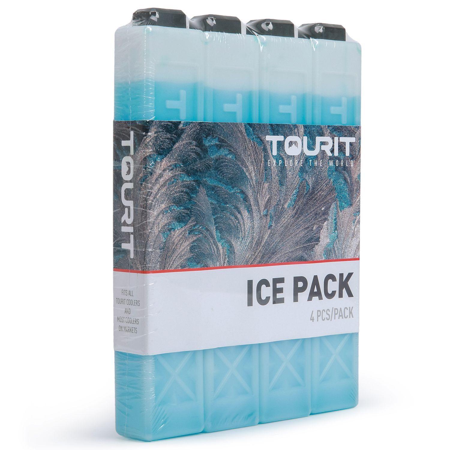 TOURIT Paquetes de hielo reutilizables de larga duracion -pack de 4 Azul-1